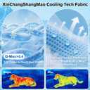 Dog Cooling Mat, Q-Max>0.4 Pet Dog Self Cool Pad, Ice Silk Washable Summer Cooled Mat for Dogs Cats, Kennels, Crates and Beds