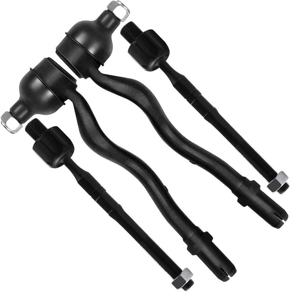SCITOO 4pcs Front Suspension Kit Inner Outer Tie Rod End Fit 1999-2000 For Bmw 328I 2001-2005 For Bmw 330I 320I 325I