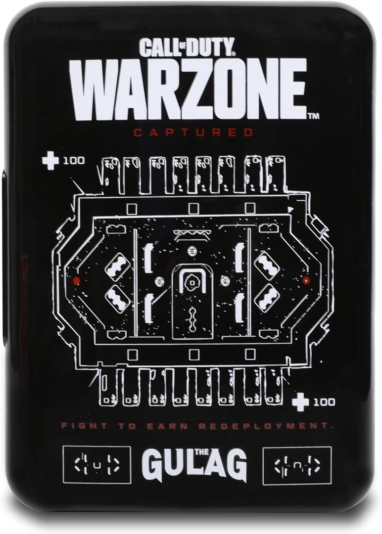 Call of Duty - Mini Fridge, Small Cooler for Drinks & Snacks, or Skincare Refrigerator - Christmas Gifts (6 Cans, Warzone Black)