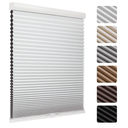 MYshade Cordless Blackout Cellular Shades, 1.5" Honeycomb Window Blinds for Bedroom & Nursery, Thermal Insulated, Noise Reducing, Privacy Shades, Inside or Outside Mount (35" W x 64" H, White)