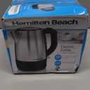 Hamilton Beach Electric Tea Kettle, Water Boiler & Heater, 1 L, Cordless, Auto-Shutoff & Boil-Dry Protection, Stainless Steel (40998)