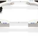 Nefish Furniture Dolly Adjustable Mini Fridge Stand Dolly Cart with 4 Lockable Wheels Washing Machine Stand Mobile Roller Universal Mobile Base Stand for Washer Dryer Refrigerator