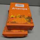 2 x Artscope Halloween Decorative Throw Pillow Covers 18x18 Inch Set of 4, Ghost Trick or Treat Pumpkin Sweet But Spooky Outdoor Farmhouse Pillow Cases for Home Sofa Couch-Orange