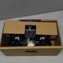 Dual Motors Heat Powered Fireplace Fan, Wood Stove Fan for Buddy Heater, Fireplace Fan with WoodStove Magnetic Thermometer, Heat Activated Thermal Fan for Wood Burning Stove/Log Burner