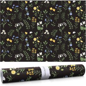 10 Sheets Drawer Liners for Dresser Scented Drawer Liners Non Adhesive Scented Paper for Fragrant Home Shelf Closet (Linen, Boho Floral)