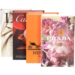 4 Pcs Decorative Faux Books for Home Decor  Modern Fake Books for Coffee Table, Bookshelf & Bedroom, Stacked Book Set for Aesthetic Decor