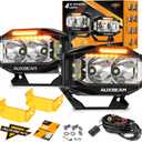 Auxbeam V-MAX Series LED Light Pod, 270 Side Shooter LED Offroad Lights with Amber DRL, 4 Inch Auxiliary Ditch Light for Truck ATV Jeep Ford