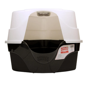 Nature’s Miracle Hooded Corner Litter Box, With Odor Control Charcoal Filter (P-5915)
