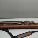 Adhafera Pool Cue Case, 2 X 2 Hard Pool Stick Case, Made of Faux Leather Billiards Accessories (Brown)