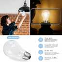 40 Watt Incandescent Light Bulbs, A19 Light Bulb, Dimmable, 2700K Soft White, 4 Pack