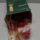 Kingsyard Hummingbird Feeder for Outdoors Hanging, 25 Ounces, Glass Humming Bird Nectar Feeder with Ant Moat & 6 Feeding Ports, Leak Proof, Royal Red