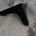 Furniture Legs Replacement Feet: Dresser Legs 4 Inch for Cube Storage - Metal Legs for Furniture Black Set of 8