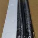 YaFex Curtain Rods 2 Pack 32-144 Inch, Heavy Duty 1 Inch Curtain Rod, Black Extra Long Adjustable Window Treatment Rods, Modern Design, Easy Installation