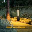Landscape Path Light, Aluminum 8W 800LM Luxury LED Lighting, 32 Inches Modern Outdoor Bollard Lighting for Lawn, Patio, Courtyard and Driveway Decoration, 32" AC100-240V