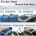 53” All-Metal 330 lbs Roof Rack Cross Bars with T-Slot, Universal Fit for Raised Side Rails, Heavy Duty Aluminum Crossbars for Cargo Carrier, Kayak and Luggage, Lock-Free Design