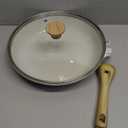 SENSARTE Nonstick Ceramic Frying Pan Skillet with Lid, 11 Inch Omelet Pan, Healthy Non Toxic Chefs Pan, Induction Compatible Egg Pan with Heat Resistant Handle, Free of Intentionally Added PFAS/PTFE