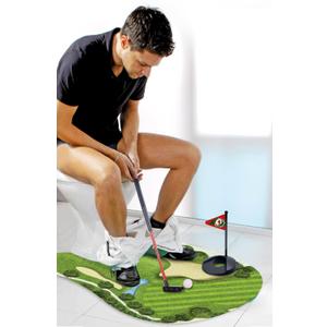 Toilet Golf Game-Practice Mini Golf in Any Restroom/Bathroom - Great Toilet Time - Dad Gifts, Funny Gifts for Dad, Funny White Elephant Gifts, Gag Gifts for Husband, Boyfriend, Men.