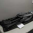 Camping Cot, Folding Cot Bed for Adults with Built-in Mattress and Pillow, Portable Outdoor Sleeping Cot for Camping and Travel, with Carry Bag, Grey, Max Load 450 LBS