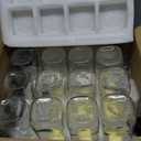 12 Pack 16oz Glass Juice Bottles with Lids, Reusable Clear Square Bottles for Juicing, Smoothies, Milk, Cold Brew, Water