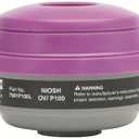 North Safety 7581P100L Combo Organic Vapor & P100 Particulate Filter Cartridge