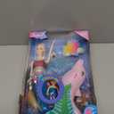 Princess Doll with Little Mermaid & Pink Dolphin Playset, Blonde Hair Dolls Toys with Accessories, Gift for 3 to 7 Year Old Girls