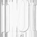 Pawfly 2 Pack Vertical 2-Card Badge Holder with Thumb Slot Hard Transparent PC Case Protector for Office School IDs Credit Cards Drivers Licenses and Passes