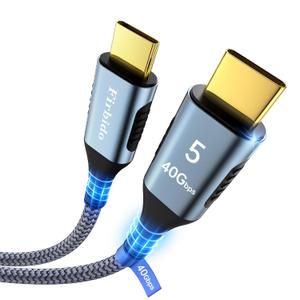 10FT for Thunderbolt 5 Cable, High Speed 40Gbps, PD 240W, 8K@60Hz, 4K@144Hz, USB4 V2 Cable, USB C Display Cable for Thunderbolt 4, Mac mini M4, iPhone 17, Razer Blade, ACASIS SSD