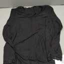 Tankaneo Womens Lace V Neck Tunic Tops Long Sleeve Ribbed Knit Shirts Fall Casual Basic Tees M