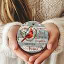 Sympathy Gifts for Loss of Loved One - Cardinal Ornaments Christmas Decorations for Tree, Memorial Gifts for Loss of Mom, Ceramic Hanging Christmas Ornaments 2025
