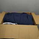 CozyLux Full Size Comforter Sets Navy Blue - 7 Pieces Bed in a Bag Full, Oeko-Tex Certified Bed Set, All Season Soft Bedding Set with Down Alternative Comforter, Sheets, Pillowcases & Pillow Shams