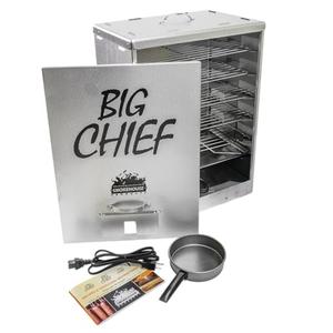 Smokehouse Big Chief Front Load Smoker, Easy to Use Electric Smoker with 50 LB Capacity, Great for Smoking Fish, Jerky, Brisket, Cheese & More