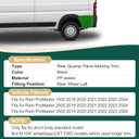 Rear Quarter Panel Trim Molding Cover Side Panel Fits for Ram ProMaster 1500 2500 3500 Cargo Van 2019 2020 2021 2022 Short Body Standard Model (NOT Extended Model)