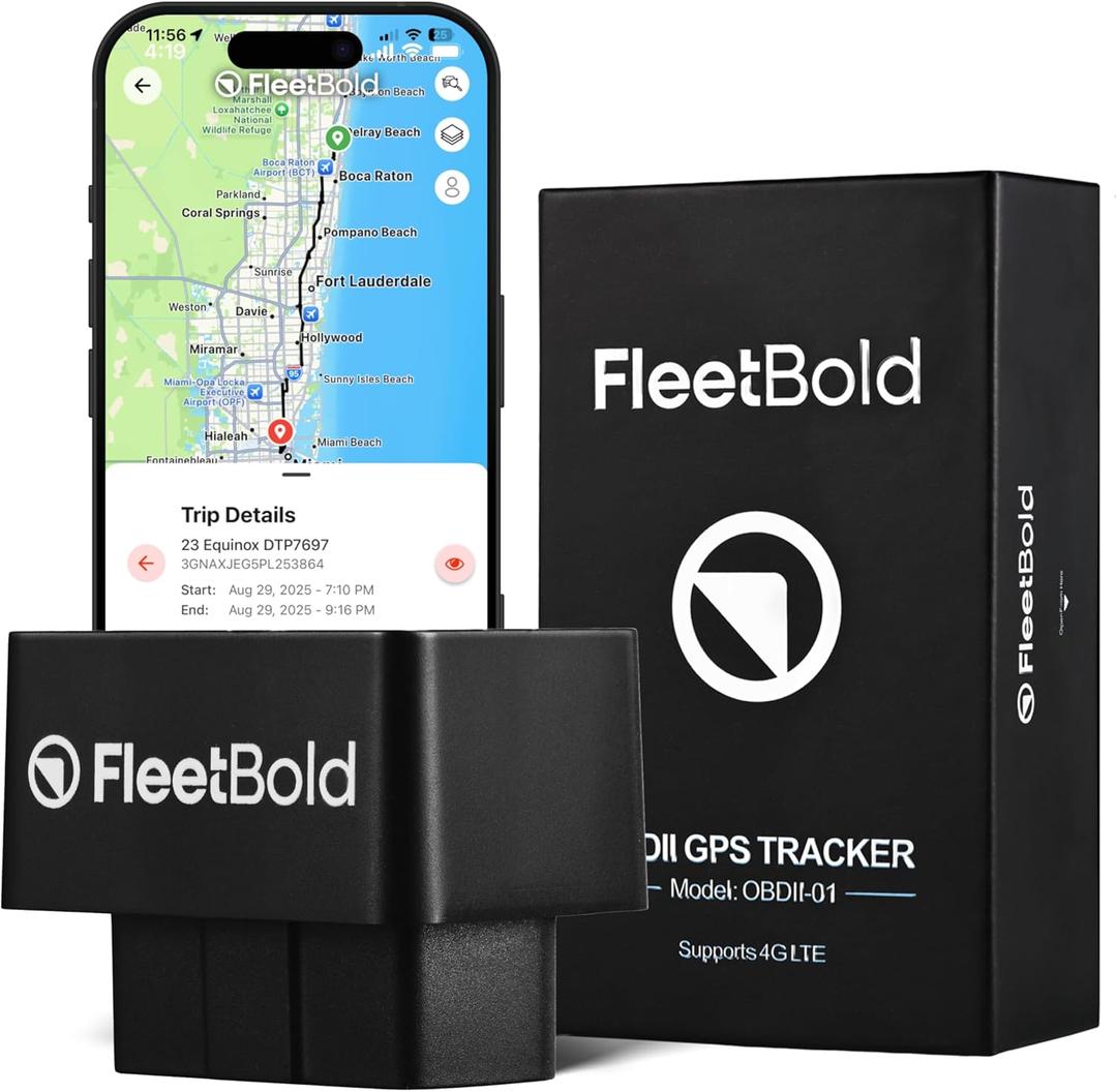 GPS Tracker for Vehicles OBD2 4G Real-Time OBD2 Tracking for Cars, Vehicles, Trucks, Turo Hosts, Car Rentals & Fleet Operators, Plug&Play, Geo-Fence, Trip History, Smart Alerts. Global Coverage (1)