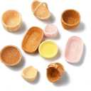 KitBeads 40Pcs 20 Styles Resin Rattan Basket Figures Miniature Willow Basket Mini Picnic Baskets for Crafts Dollhouse Fairy Garden Micro Landscape Decor