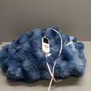 Electric Heated Blanket for Girls & Women, Soft & Luxurious, Faux Rabbit Fur Heating Throw Blankets, 6 Heat Settings, Overheat Protection, Quick Heating, Memory Function, Gift-Ready Design, 50"x60" (Blue)