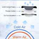 Outdoor Faucet for Winter, POROLIR 8.3" H x 6.7" W Thicker Insulation Faucet for Winter Hose Bib Insulated Faucet Sock Spigot Freeze Protection Black (4-Pack)