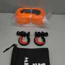 METOWARE Heavy Duty Tow Strap Recovery Kit - 3" x 20ft(35,000lbs) Tree Saver Winch Strap + 3/4" D Ring Shackles(2pcs) + Storage Bag - Truck, SUV, ATV Off Road Towing Strap Kit