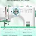 Sewing Machine for Beginners -12 Built-in Stitches|42 PCS Accessory Kit,Foot pedal, Low/High-Speed,Portable Mini Sewing Machine for Home DIY,Quick Fix