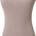 Daydance Women Ballet Leotard, Camisole/Tank Women Dance Leotard with Jacquard Floral Print (XX-Large, Light Purple (Camisole))