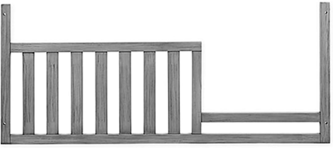 Toddler Bed Safety Guard Rail for Oxford Baby, Soho, Ozlo & Avalon Baby Convertible Cribs - Solid Wood Rail for Toddler Bed Conversion - Safety Rails for Children (Graphite Gray, Option 1), Option 1 - Check Compatibility Below