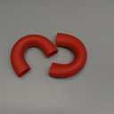 Aunginsy 2Pcs Front Bumper Tow Hook Covers Compatible with Ford Ranger 2023-2026, Front Bumper Tow Trailer Hitch Receiver Cover Towing Hitch Pull Ring Rubber Sleeve Protector Trim Exterior Accessories