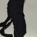 AVZXSA Women's Sexy Long Sleeve Lace Bodysuit, Mock Neck One Piece with Snap Crotch, Seamless Mesh Top Bodysuits (Black) M