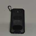 Power Bank,Solar Charger,36800mAh 5V3.1A QC 3.0 Dual 2 USB Port Built-in Powerful Flashlight IPX7(Black)