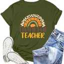 NEWKA Thanksgiving Day Shirt for Women Gobble Turkey Tshirt Thanksgiving Tee Tops Size M