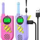 Inspireyes Walkie Talkies for Kids, Rechargeable Long Range 2 Pack, Kids Toys for Boys Girls Ages 3-12, 2 Way Radio Toy, Outdoor Adventure Toys, Camping Hiking Gear, Birthday Gifts for Kids