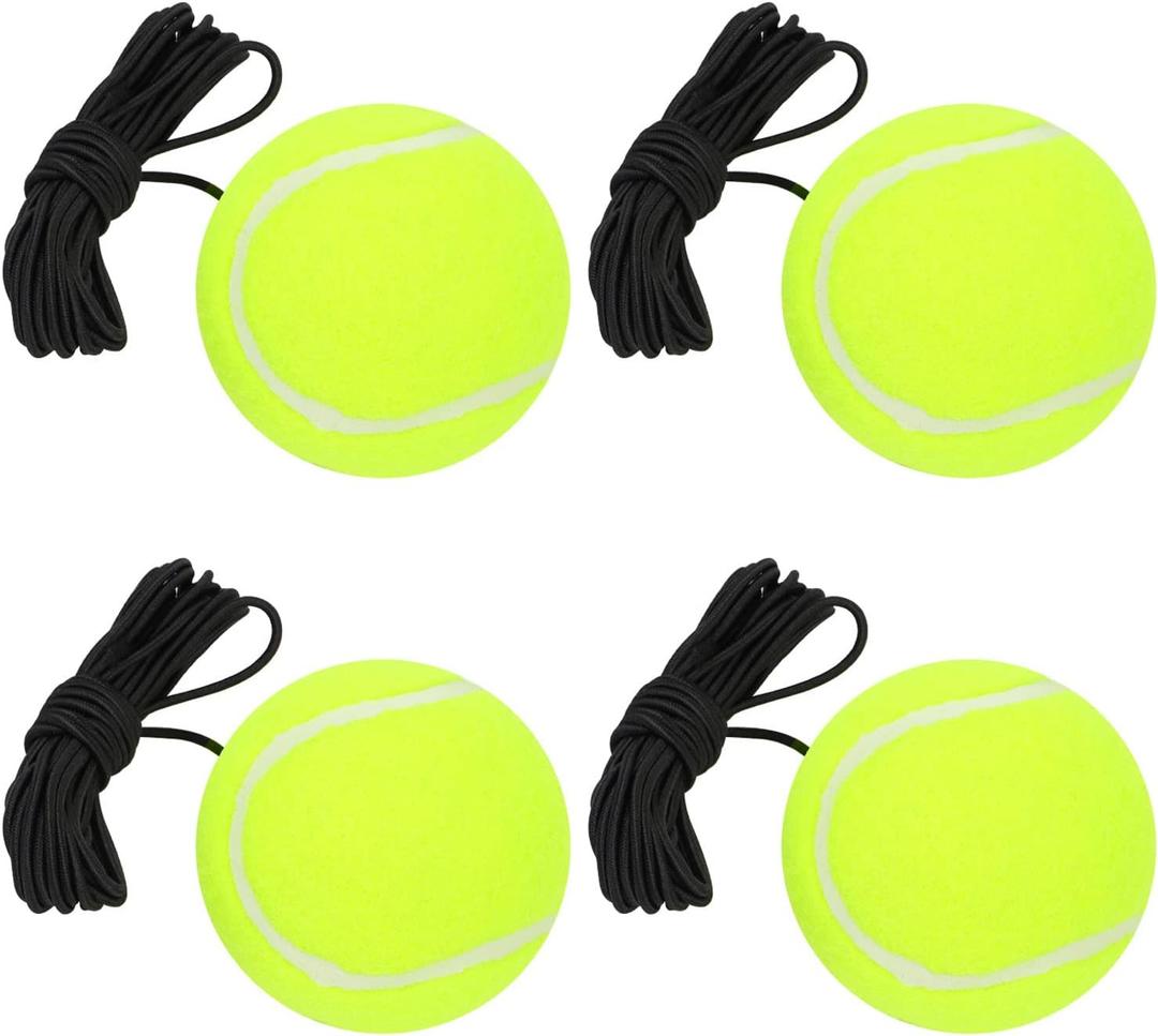 URBEST Tennis Ball with String Tennis Trainer Tennis Equipment Boxing Training Ball, 3 Pack