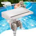 Hanaoyo Pool Fountain Waterfall - Smooth Flowing Above Ground Pool Accessory for Outdoor Decor and Relaxation