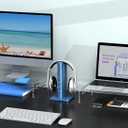 Zimilar 2 Pack Monitor Stand Riser, Acrylic Monitor Stand for Computer, Laptop, Printer, Notebook, Premium Clear Laptop Stand Acrylic Monitor Riser for Home Office, Monitor Stands for 2 Monitors