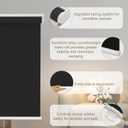 Changshade Blackout Roller Shades Cordless for Windows, 100% Room Darkening Window Blinds for Bedroom, Thermal Insulated UV Protection, Easy Install Pull Down Shades for Home,20Wx72H,Black