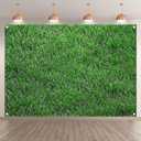 7x5ft Fabric Nature Green Grass Backdrop Spring Realistic Greenery Lawn Photography Background Home Outdoor Party Baby Shower Decorations Photo Banner Props